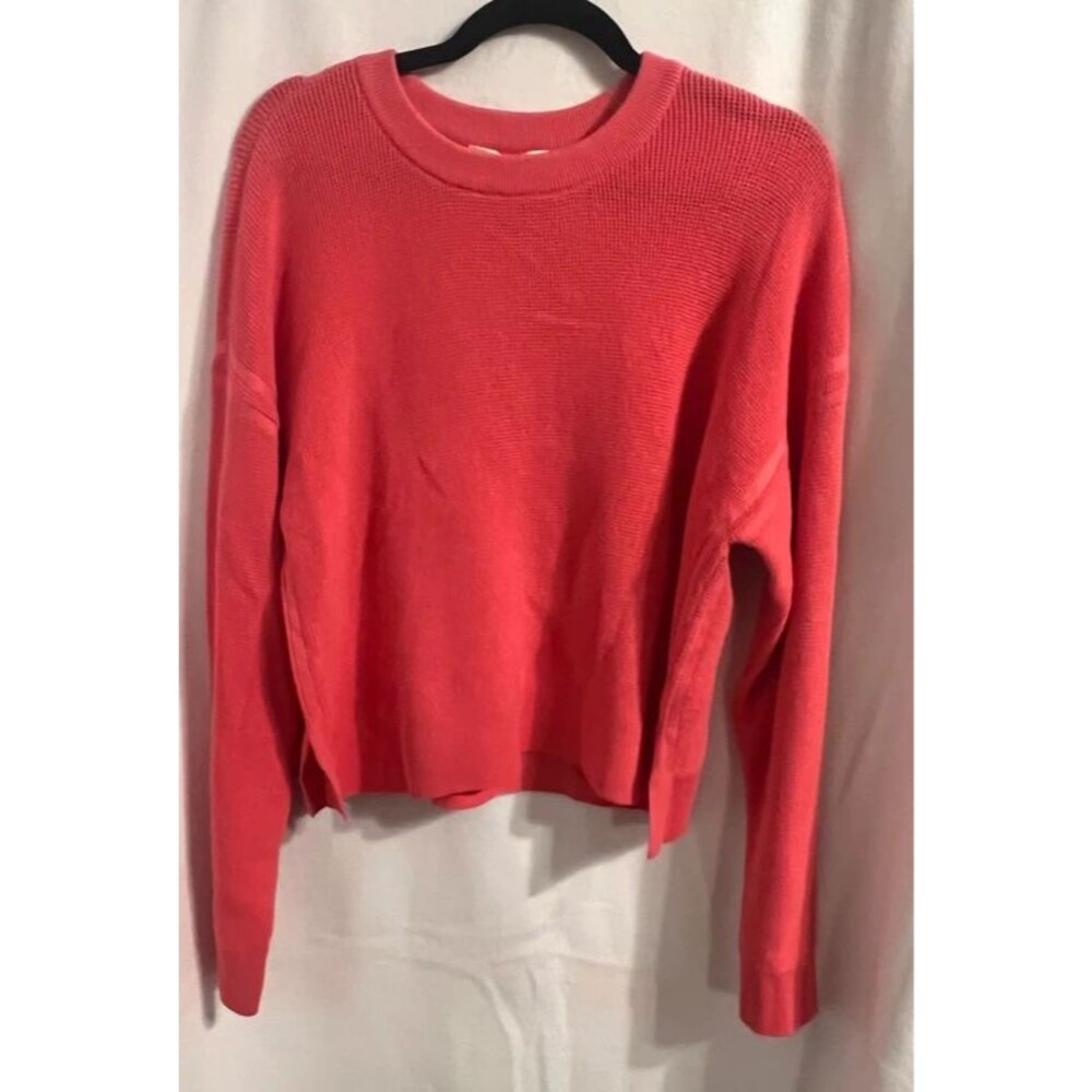 Michael Kors Camelia Rose Waffle-Knit Sweater NWT
